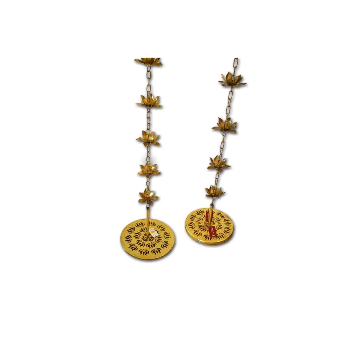 Gold Hanging Urli cum Anjali Diya Set of 2