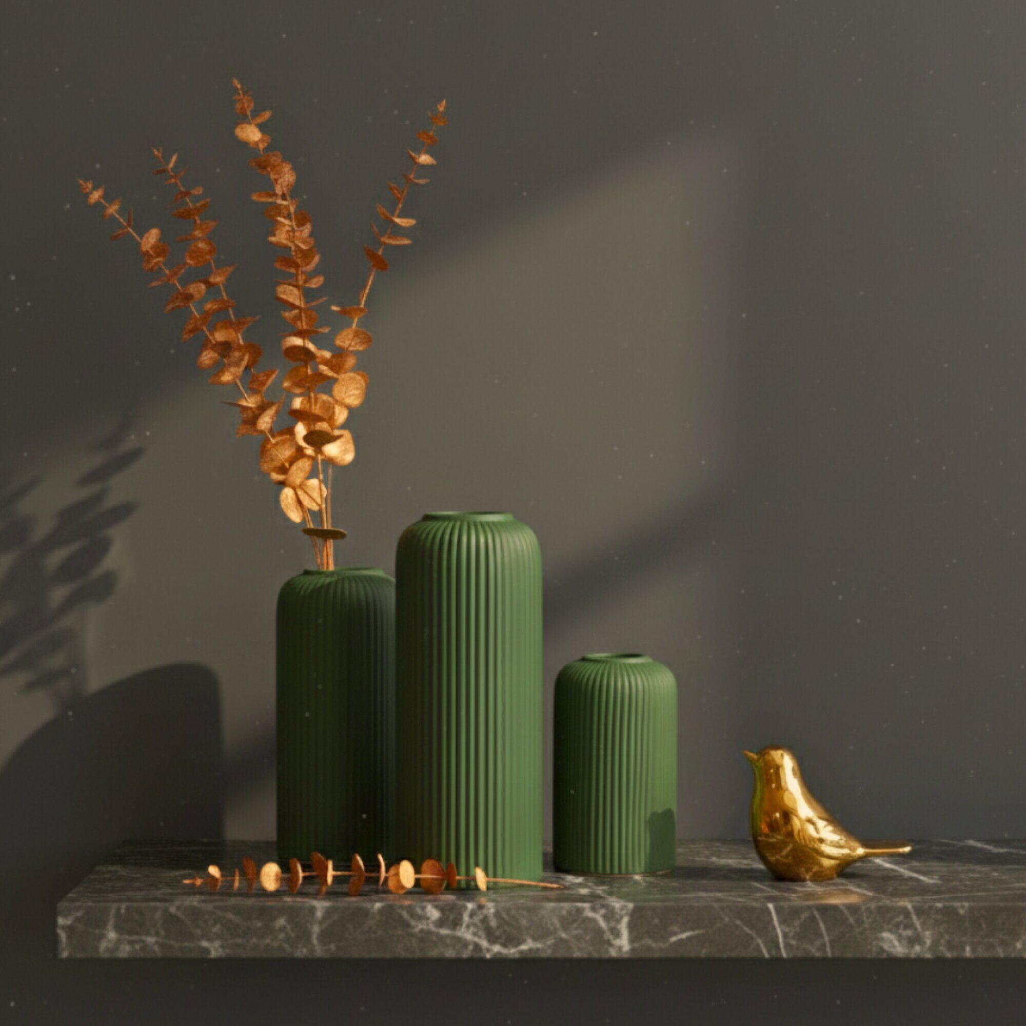 15 Flower Vase Set of 3 for Home Decor