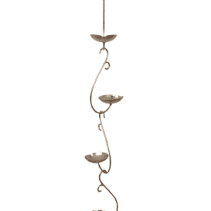 Stainless Steel Hanging Diya Set of 4 pcs