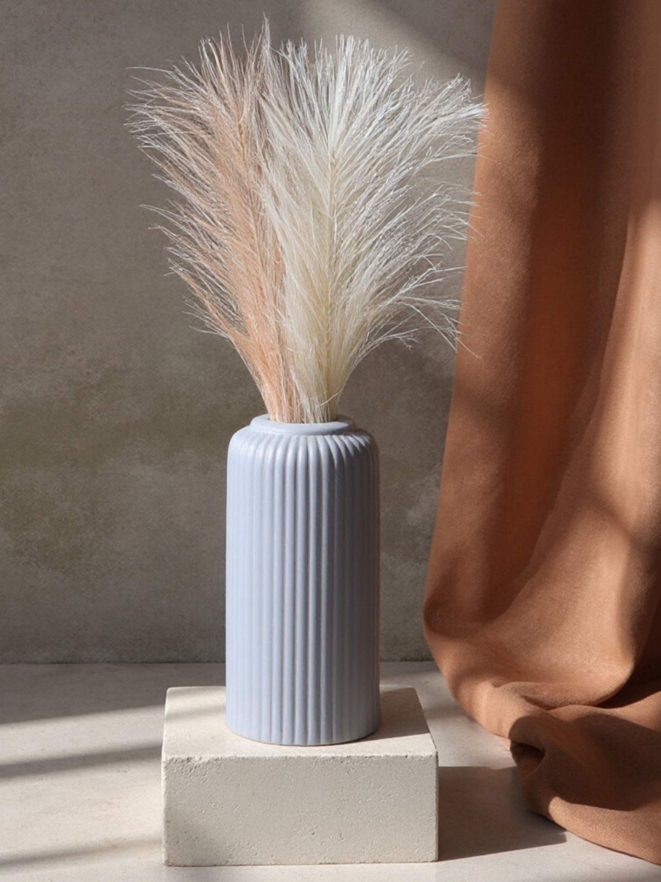 yellow flower vase, ceramic vase, flower vase for living room, home decor items Medium flower vase